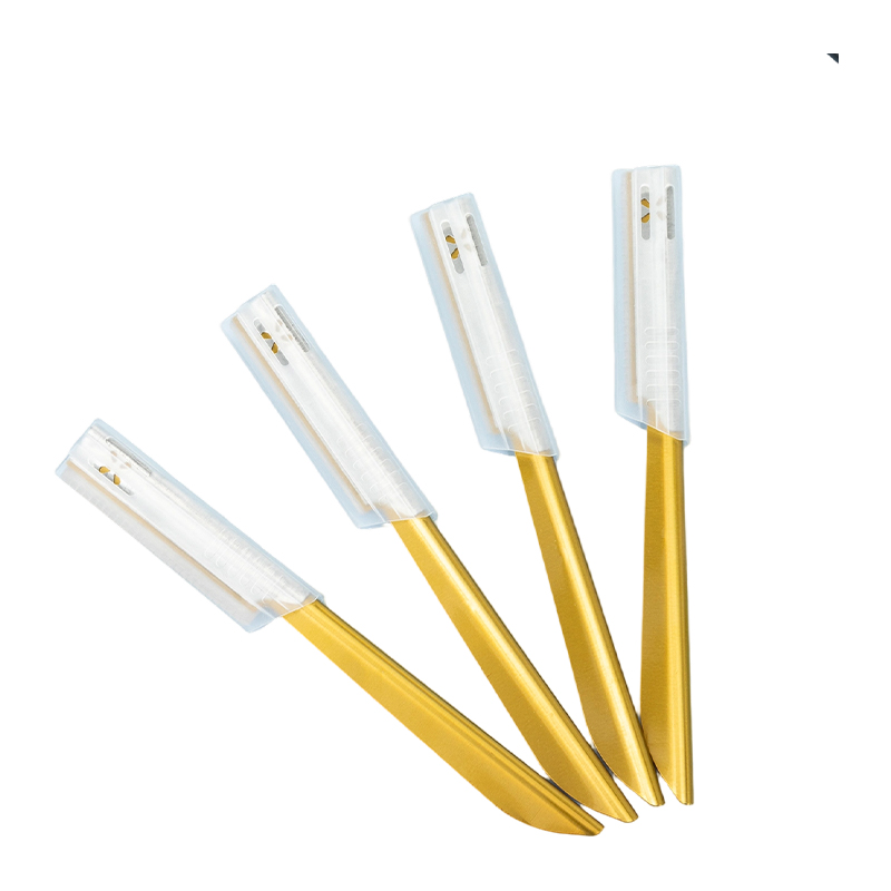 Augenbrauen- und Gesichtsrasierer mit Anti-Rutsch-Griff