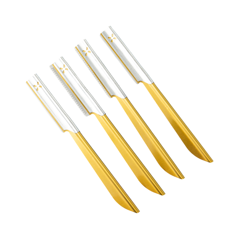 Augenbrauen- und Gesichtsrasierer mit Anti-Rutsch-Griff