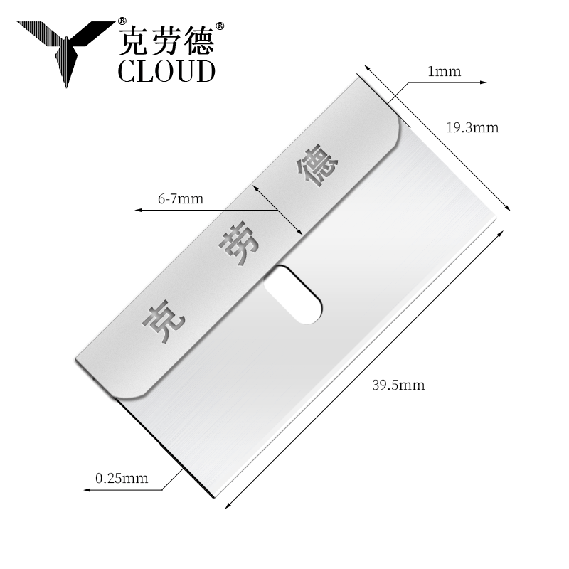 Mehrzweck-Sicherheitsrasierklingen mit einer Kante