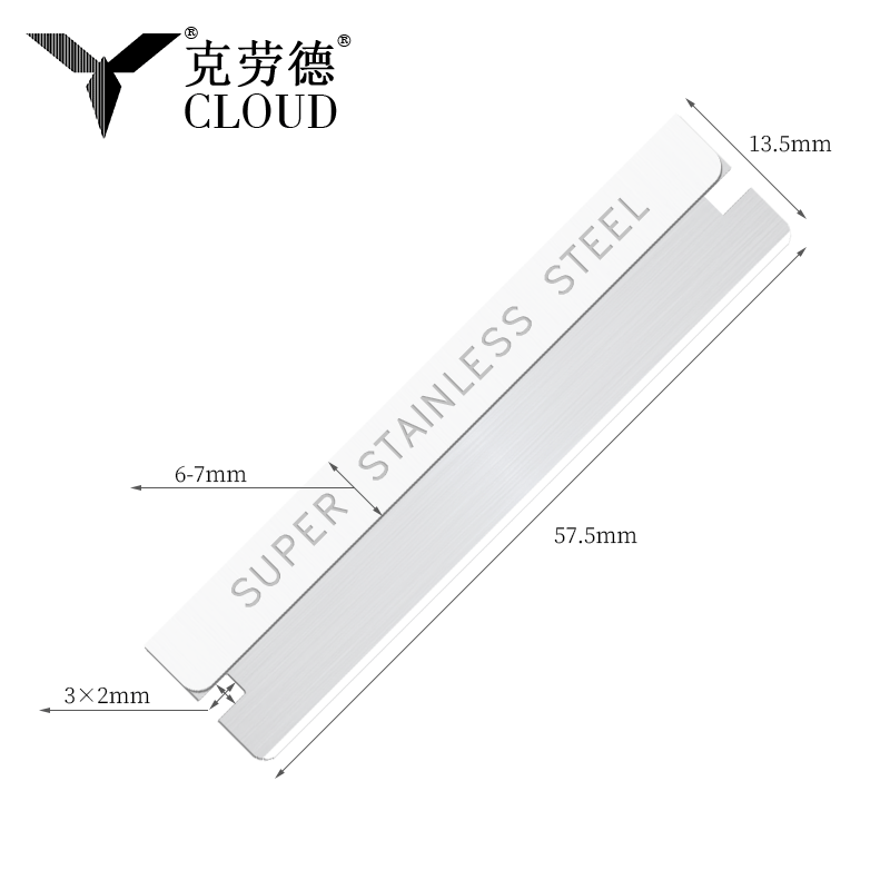 Einschneidige gewellte Rasierklingen