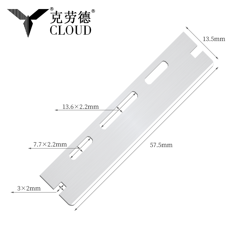 Einschneidige gewellte Rasierklingen