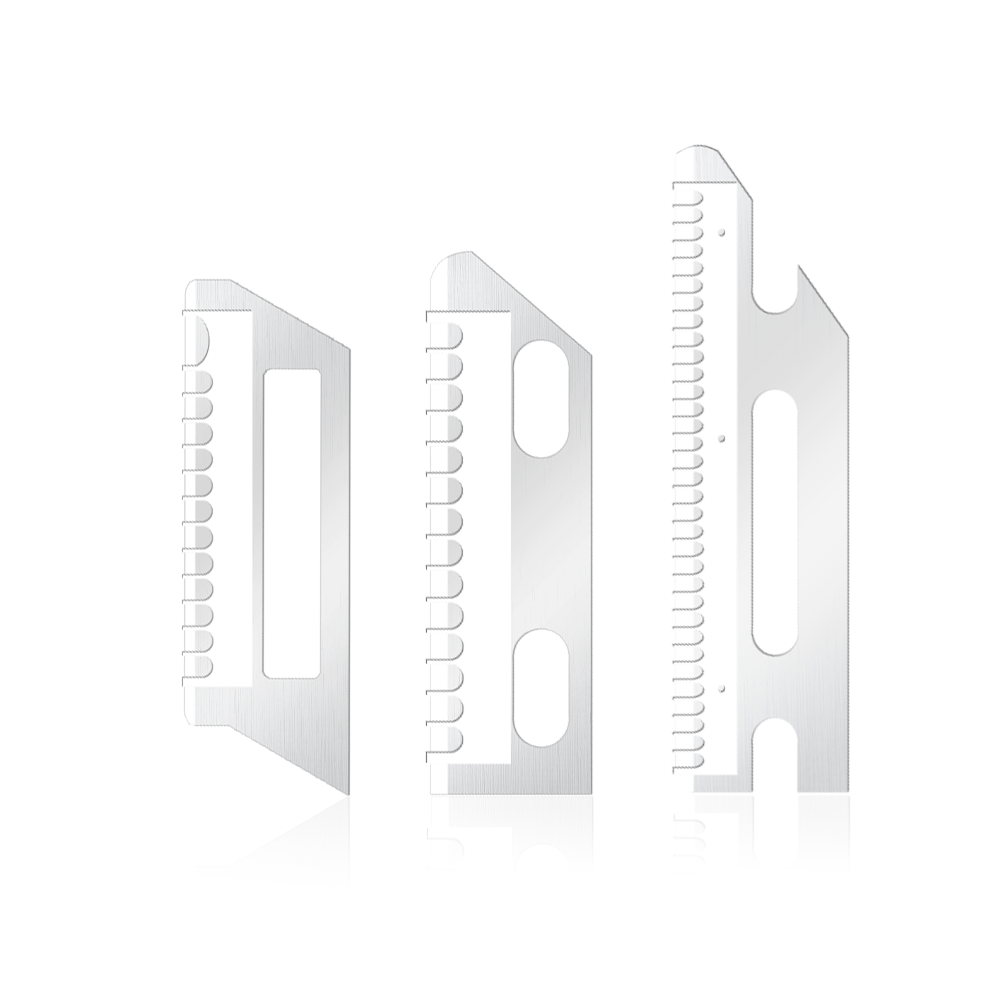 Tragbare, ultraglatte, formgebende Rasierklingen aus Edelstahl