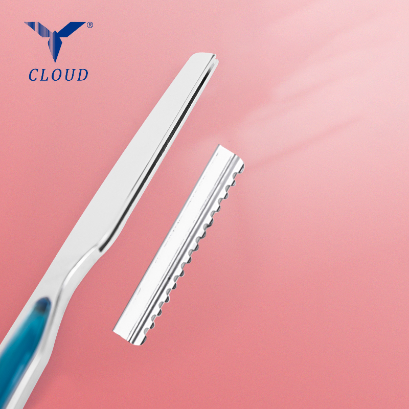 Haarschneiderasierer, Rasiermesser aus Edelstahl (Kunststoffgriff)