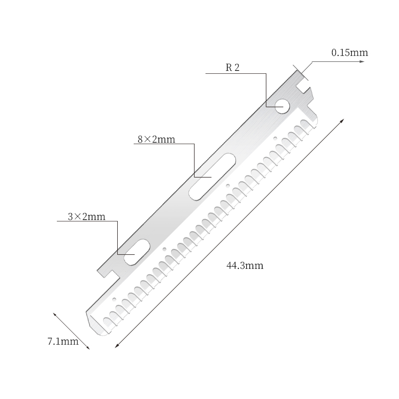 Nanobeschichtete Edelstahl-Rasierklingen für Gesicht und Augenbrauen