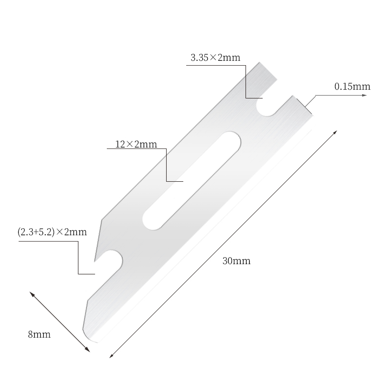 Tragbare, ultraglatte, formgebende Rasierklingen aus Edelstahl