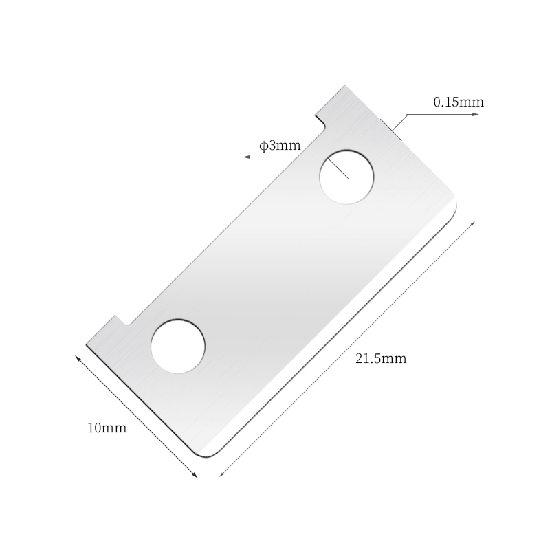 Einseitig schneidende Augenbrauen-Rasierklingen aus Edelstahl