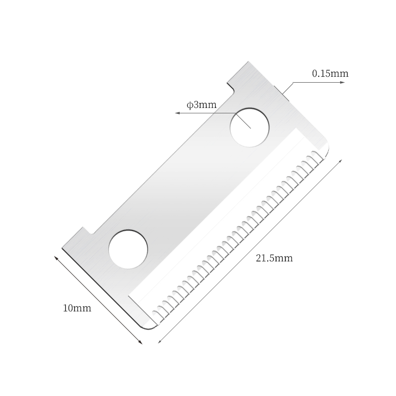 Einseitig schneidende Augenbrauen-Rasierklingen aus Edelstahl