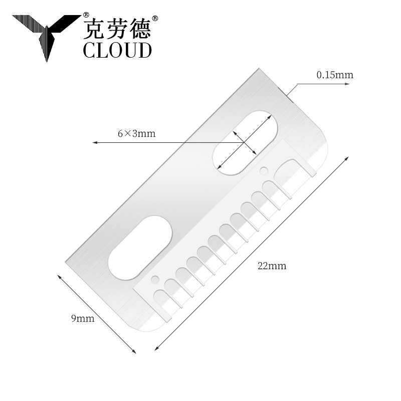 Multifunktionale, seidenglatte Augenbrauen-Rasierer-Entfernerklinge