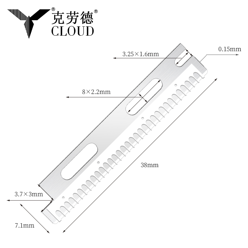 Vielseitig verwendbare, wiederverwendbare Augenbrauen-Rasierklingen aus Edelstahl