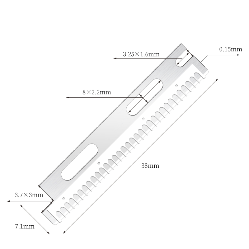 Vielseitig verwendbare, wiederverwendbare Augenbrauen-Rasierklingen aus Edelstahl