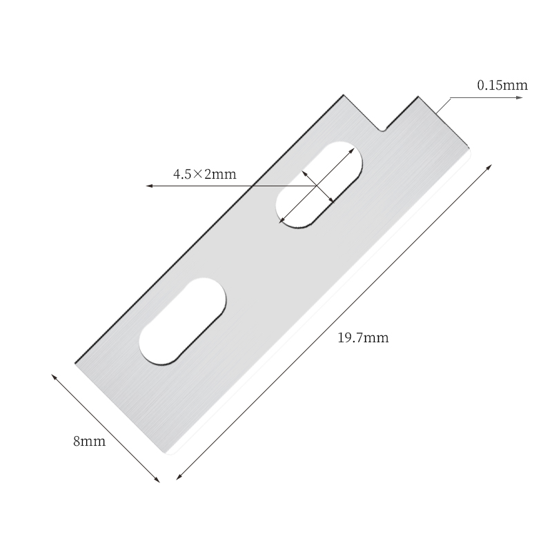 Präzisionsscharfe Augenbrauenformmesserklingen aus Edelstahl
