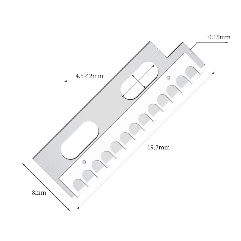 Präzisionsscharfe Augenbrauenformmesserklingen aus Edelstahl
