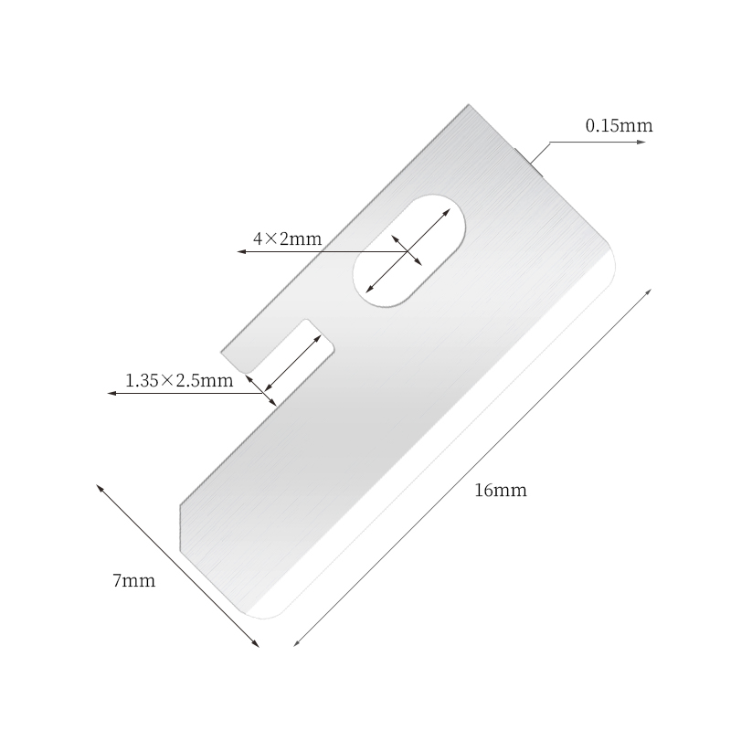 Präzisionsscharfe Augenbrauenformmesserklingen aus Edelstahl