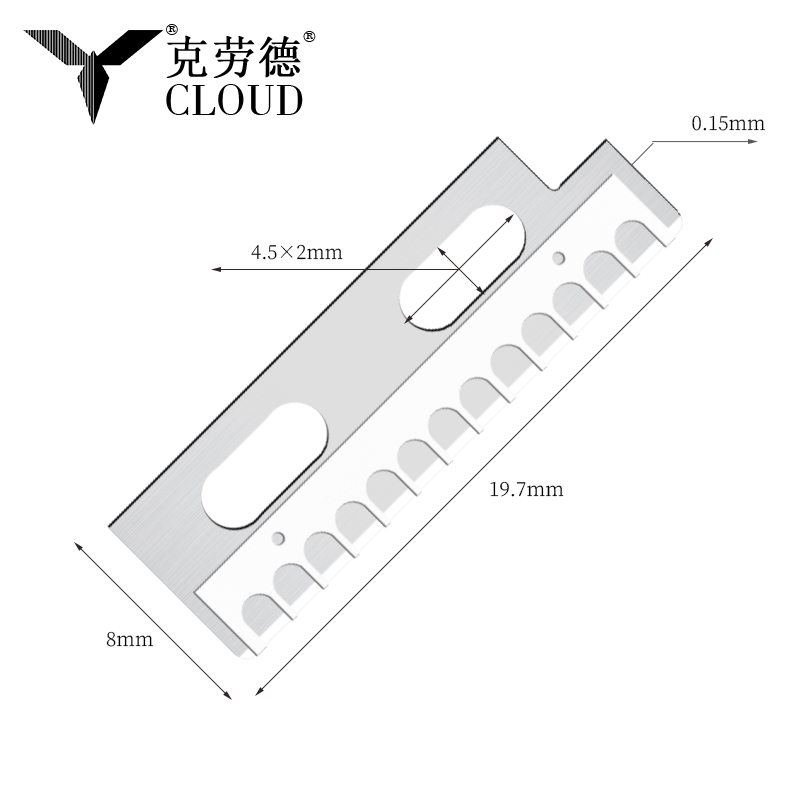 Präzisionsscharfe Augenbrauenformmesserklingen aus Edelstahl