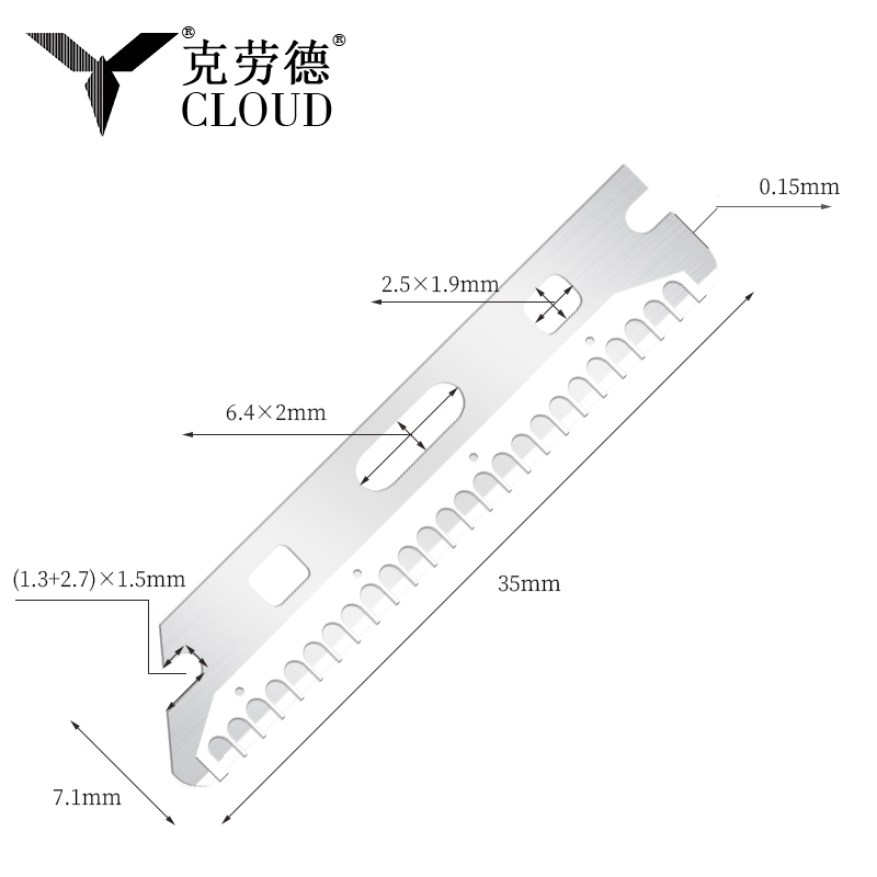 Vielseitig verwendbare, wiederverwendbare Augenbrauen-Rasierklingen aus Edelstahl